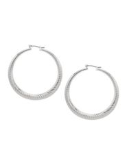 Textured hoop earring by Lane Bryant