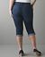 Full figure Medium wash denim capri by Lane Bryant