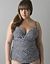 Polka dot plunge swim tank by Lane Bryant