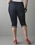 Plus size Dark wash denim capri by Lane Bryant