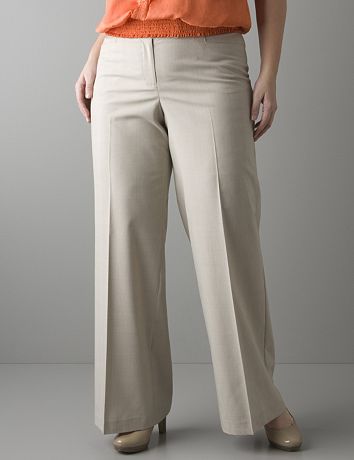 Glen plaid wide leg pant by Lane Bryant