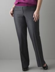 Colored pinstripe pant by Lane Bryant