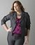 Colored pinstripe jacket by Lane Bryant