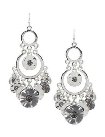 Chandelier disc earrings by Lane Bryant