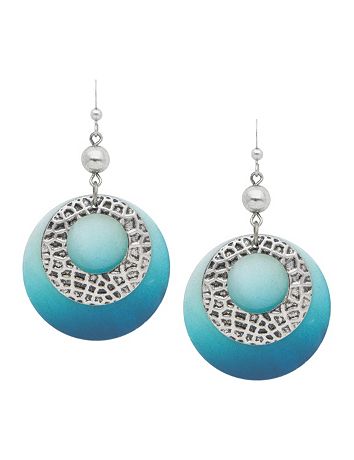 Shell and hoop earrings by Lane Bryant