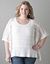 Open stitch poncho sweater by Lane Bryant