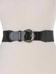 Patent croc stretch belt