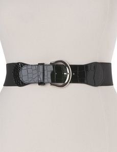 Patent croc stretch belt by Lane Bryant