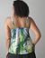 Full figure Palm print swim tank with built in balconette bra by Cacique