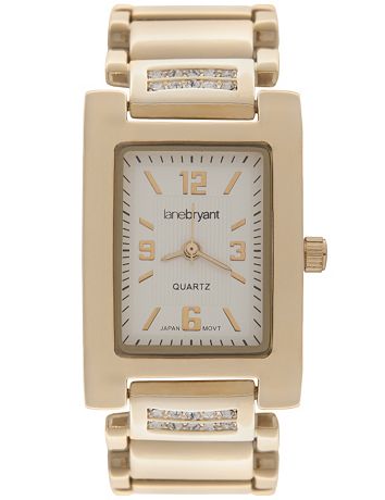 Rectangle face fashion watch by Lane Bryant