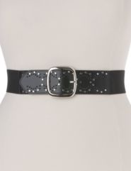 Studded stretch belt