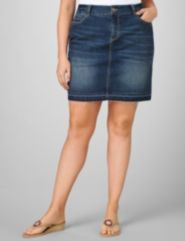 Undone Denim Skort by Lane Bryant Outlet