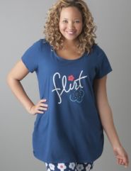Flirt embellished sleep tee
