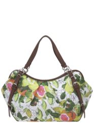 Fruit print duffle tote by Lane Bryant