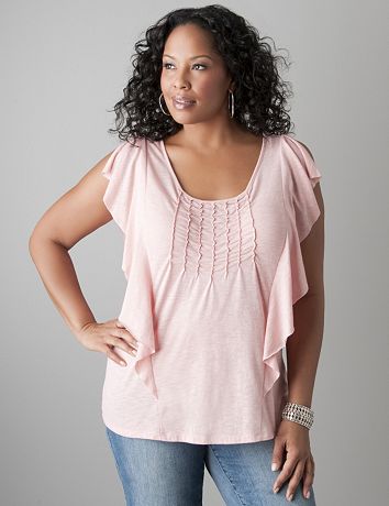 Full figure Flutter top by DKNY JEANS