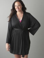 Full figure Silky wrap robe by Cacique