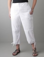 Drawstring hem crop by DKNY JEANS