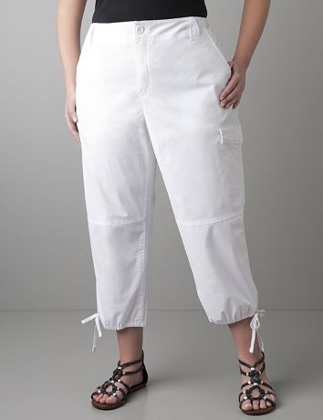 Drawstring hem crop by DKNY JEANS