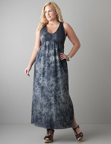Plus size Tie dye maxi dress by DKNY JEANS