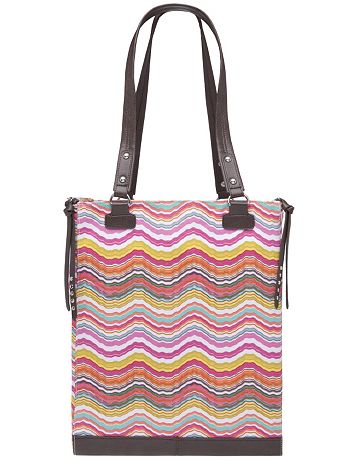 Wave print tote by Lane Bryant