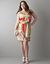 Drawstring print dress by DKNY JEANS