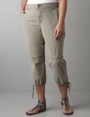 Stretch poplin capri by DKNY JEANS