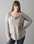 Long sleeve cowl top by DKNY JEANS