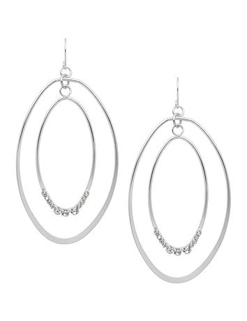Rhinestone nested earrings by Lane Bryant
