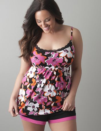 Nighttime floral cami doll set by Cacique