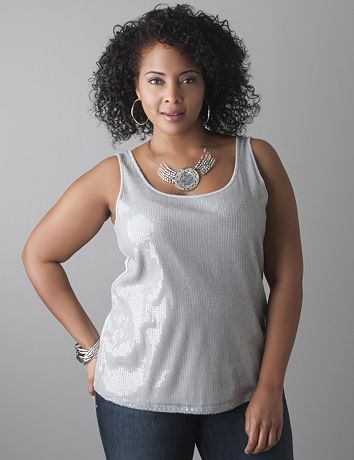 Sequin tank by Lane Bryant