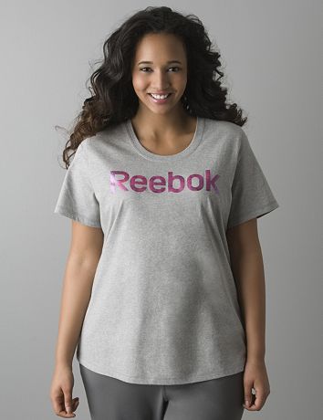 Full figure Foil logo tee by Reebok