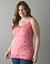 Lace-trim print cami by Lane Bryant
