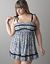 Sheer zebra baby doll by Cacique