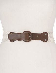 Braided stretch belt by Lane Bryant