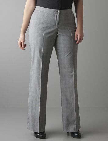 Plus sized Plaid trouser with Tighter Tummy Technology