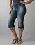 Womens Crash wash denim crop by Lane Bryant