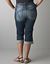 Womens Crash wash denim crop by Lane Bryant