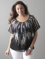 Sequin fireworks top by Lane Bryant