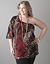 One shoulder animal print top by Lane Bryant