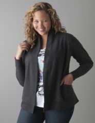 Full figure Terry cardigan by Lane Bryant