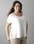 Chiffon back pullover sweater by Lane Bryant