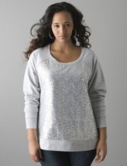 Sequin front sweatshirt by Lane Bryant