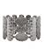 Mixed texture silvertone bracelet by Lane Bryant