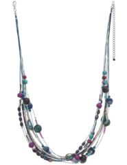 Layered glass bead necklace by Lane Bryant