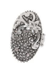 Rhinestone scroll ring by Lane Bryant