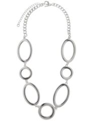 Silvertone open link necklace by Lane Bryant