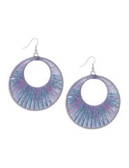 Dream catcher hoop earrings by Lane Bryant