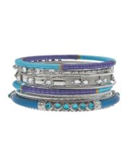 Thread & enamel bangle bracelet set by Lane Bryant