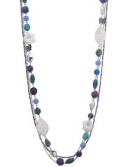 Layered charm and bead necklace by Lane Bryant