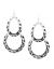 Hammered silvertone drop earrings by Lane Bryant